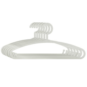 Pack de 6 perchas infantiles blancas - Imagen 3