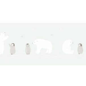 Cenefa de papel pintado Oso polar