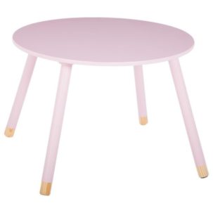Mesa de madera infantil rosa