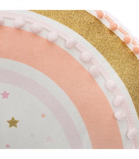 Cojín Unicornio infantil con pompones - Imagen 3