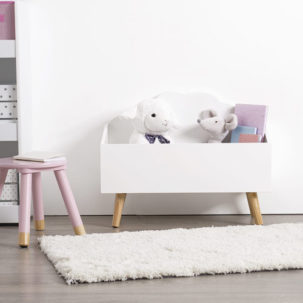 Cajón para juguetes blanco nube - Imagen 2