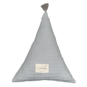 Cojín triángulo gris