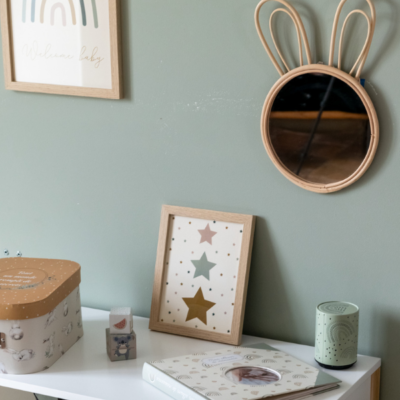 Espejo infantil de mimbre Conejito - Imagen 2