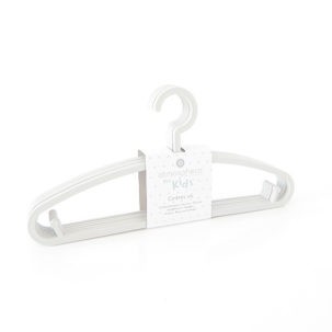 Pack de 6 perchas infantiles blancas