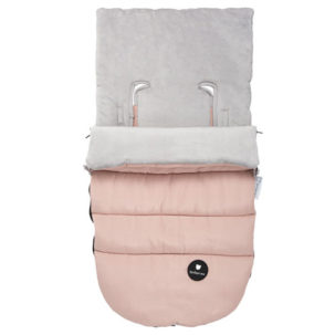 Saco universal para capazo New Basic rosa con capucha - Imagen 2