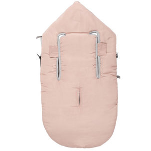 Saco universal para capazo New Basic rosa con capucha - Imagen 3