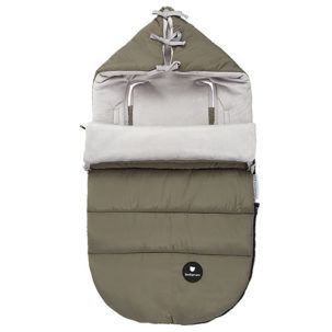 Saco universal para capazo New Basic verde con capucha