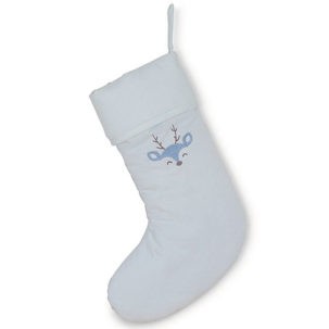 Calcetín de Navidad Deer azul