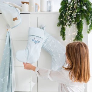 Calcetín de Navidad Deer azul - Imagen 4