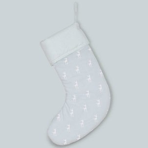 Calcetín de Navidad Deer azul estampado - Imagen 4