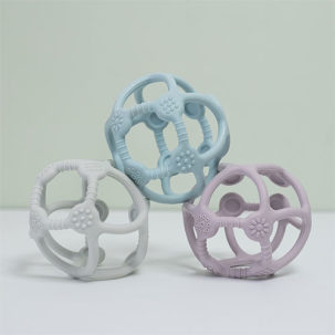 Bola de aprendizaje de silicona B-Ball gris - Imagen 2