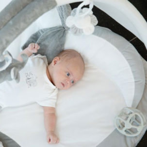 Bola de aprendizaje de silicona B-Ball gris - Imagen 5