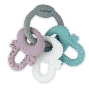 Mordedor de silicona llaves de colores