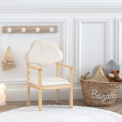Perchero infantil de madera estrellas blancas - Imagen 3