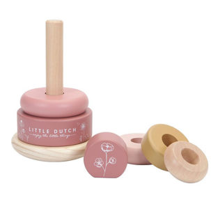 Anillos apilables balanceables Flowers rosa - Imagen 3