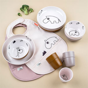 Pack de dos baberos Deer Friends powder - Imagen 4