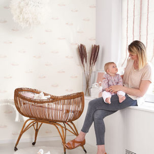 Papel pintado Cisnes rosa - Imagen 3