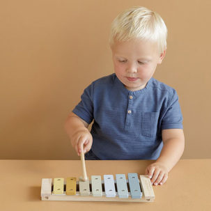 Xilófono de madera Azul - Imagen 2