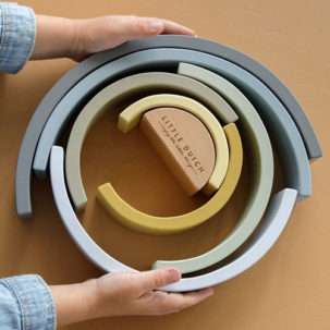 Arco iris de madera Azul - Imagen 2