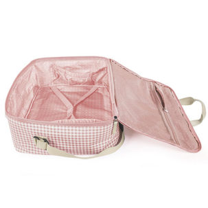 Maleta maternal I Love Vichy rosa - Imagen 3