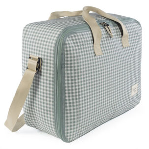 Maleta maternal I Love Vichy verde - Imagen 5