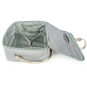 Maleta maternal I Love Vichy verde - Imagen 4