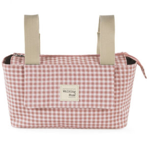 Organizador para silla I Love Vichy rosa