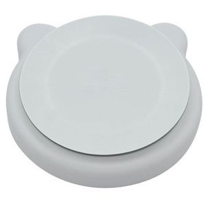 Plato de silicona osito gris - Imagen 3