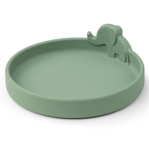 Plato de silicona Peekaboo Elphe verde