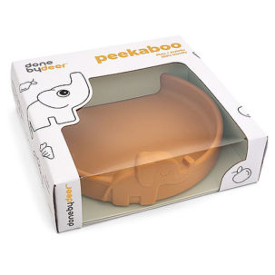 Plato de silicona Peekaboo Elphe mostaza - Imagen 4