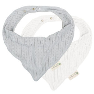 Pack 2 bandanas caladas blanco/gris