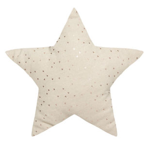 Cojín infantil estrella beige