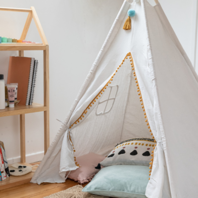 Casita tipi infantil beige - Imagen 4