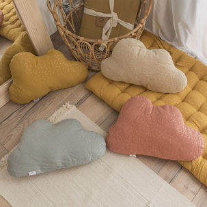 Cojín infantil nube terracota - Imagen 2