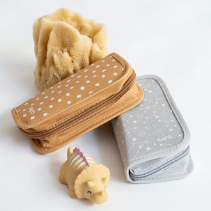 Estuche 7 piezas de aseo para bebé gris - Imagen 5