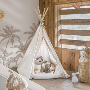 Casita tipi infantil beige - Imagen 2
