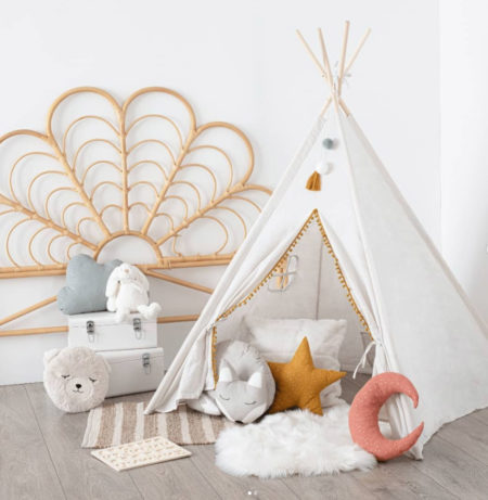 Casita tipi infantil beige - Imagen 3
