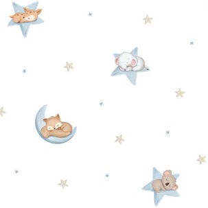 Papel pintado infantil Dreams celeste