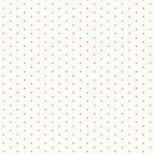 Papel pintado infantil topitos coral fondo blanco - Imagen 2