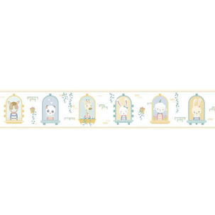 Cenefa autoadhesiva Confetti aquamarine