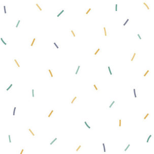 Papel pintado infantil Confetti mostaza
