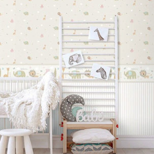 Papel pintado infantil Jungle beige - Imagen 2