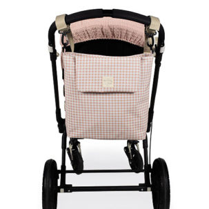 Bolsa canastilla I Love Vichy rosa - Imagen 3