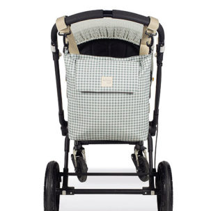 Bolsa canastilla I Love Vichy verde - Imagen 4