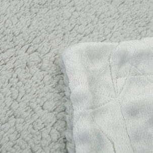 Manta Sherpa estrella gris - Imagen 2