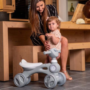 Bicicleta de aprendizaje Jumpy gris - Imagen 3