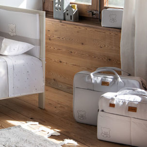 Maleta maternal Teddy gris - Imagen 4