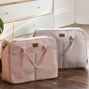 Maleta maternal Teddy rosa - Imagen 3