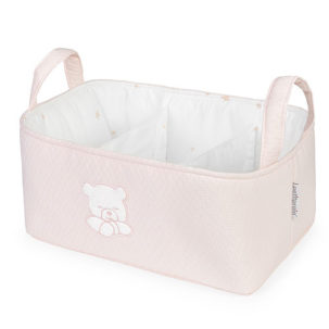 Cesta botellero Teddy rosa
