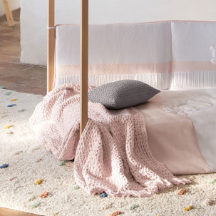 Manta Bee rosa pastel - Imagen 2